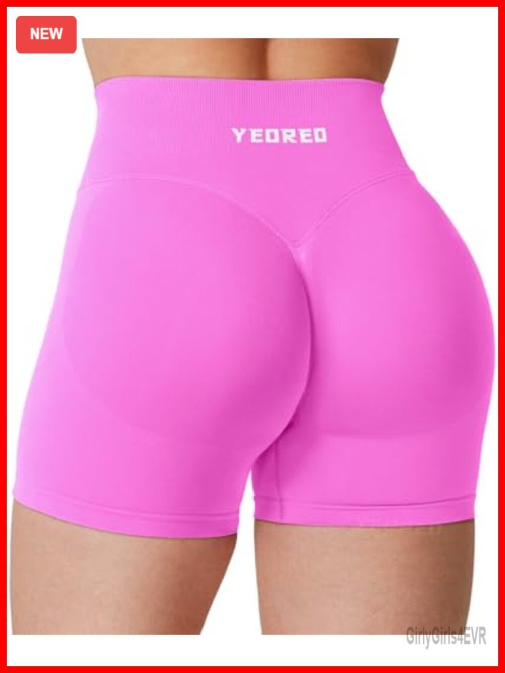 Seamless Hidden Scrunch Workout Shorts High Waist Gym Yoga Biker Shorts